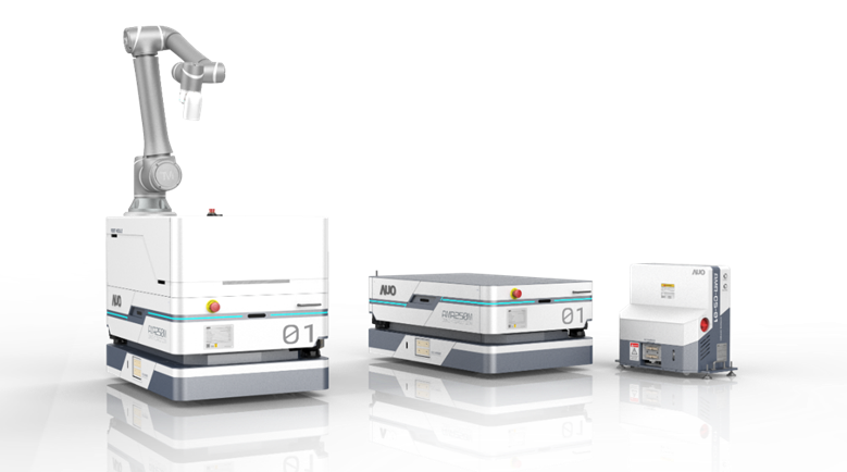 SA视讯數位開發的自主式移動機器人（AMR250M），搭配全向輪並結合AI演算法、2D LiDAR、3D攝影機等技術，協助客戶實現產線全自動化